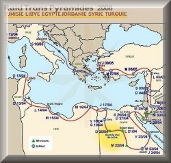 le parcours de 10.000 km